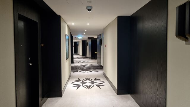 The Hilton corridor (they were all curved)