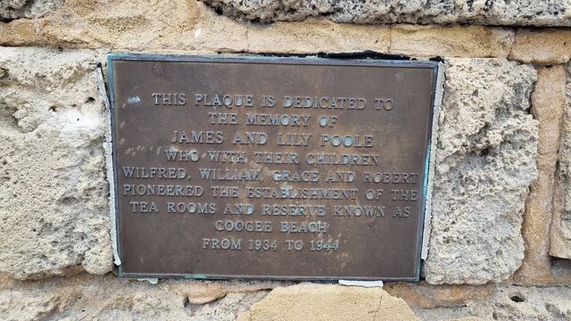 James and Lily Poole plaque