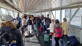 Disembarking in Tallinn