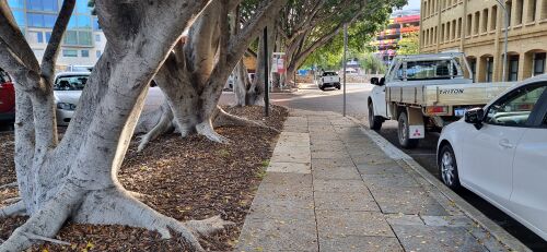 Soon, all the old concrete pavers will be gone.