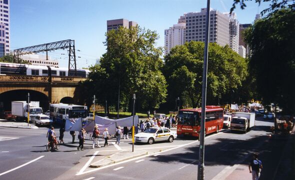 Arriving in Sydney (near Central Station)