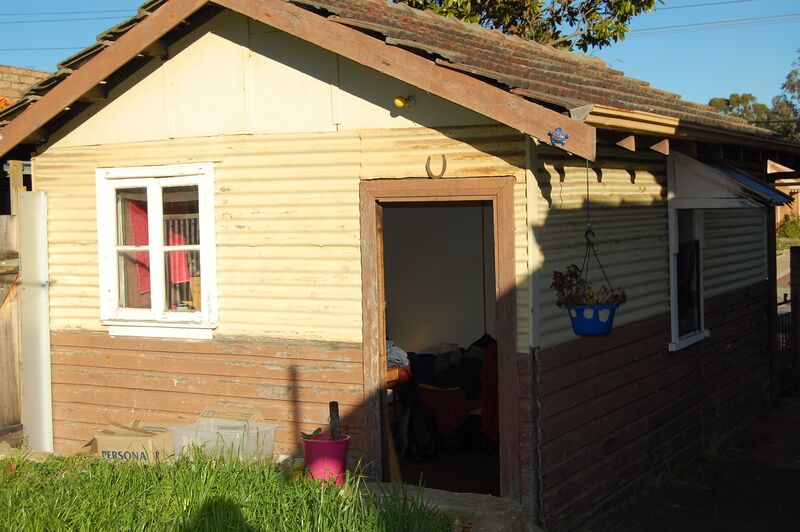 My little shed, one morning in the sun.