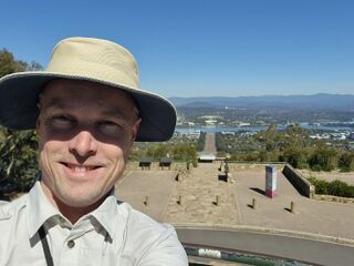 At the top of the hill
