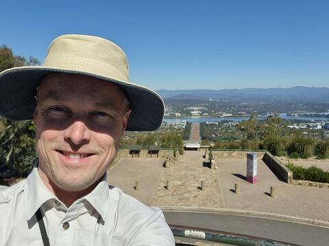 At the top of the hill