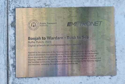Plaque for previous