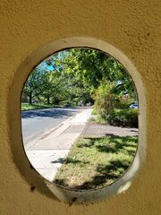 Mackennal Street, from the bus stop