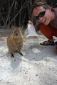 Obligatory selfie with a quokka