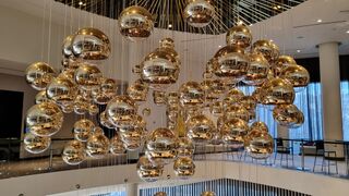 Shiny hanging things